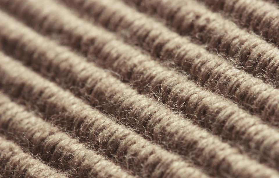 Gros plan sur la trame d'un tissu